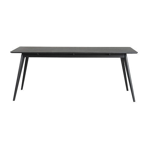 Valgomojo stalas Yumi, stačiakampis, 190x90 cm (juodai beicuotas uosis)
