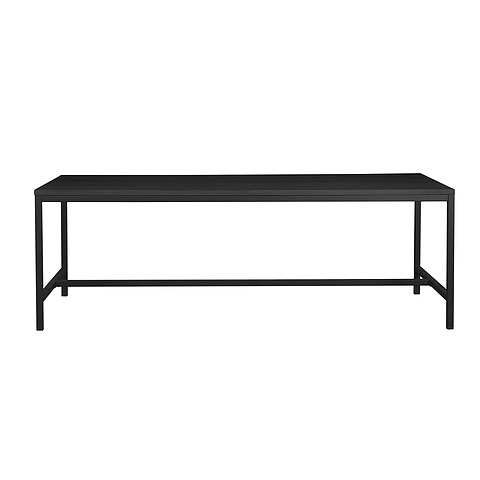 Valgomojo stalas Everett, 220 cm (juodos spalvos uosio / juoda)