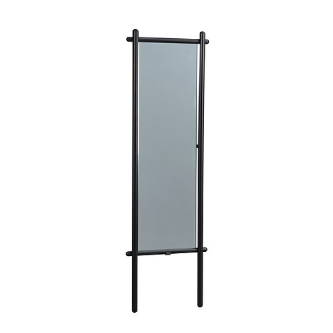 Pastatomas veidrodis Memphis, 52x180 cm (juodos spalvos ąžuolo)