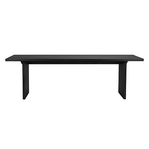 Valgomojo stalas Emmett, 240 cm, uosio mediena (juoda)