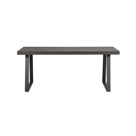 Valgomojo stalas Brooklyn, 170x95 cm (tamsiai rudas ąžuolas / U formos kojos)