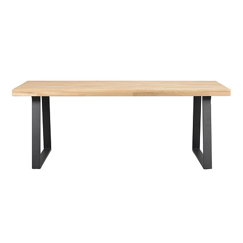 Valgomojo stalas Brooklyn, 170x95 cm (ąžuolas / U formos kojos)