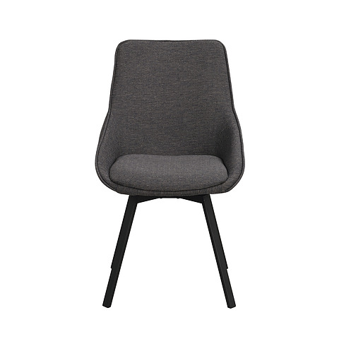 Kėdė Alison, 2 vnt. (smėlio spalvos audinys / juodos kojos)